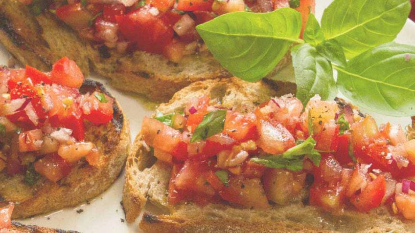 Tomato and basil bruscetta recipe