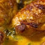 The best Succulent crispy skin chicken with lemon butter cream sauce