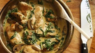 Creamy garlic and Parmesan chicken recipe