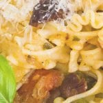 curly-fettucini-recipe with olives