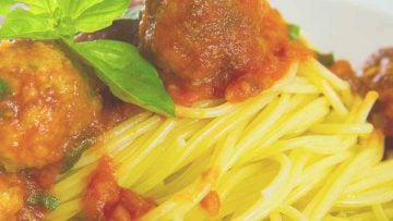 spaghetti and meat balls