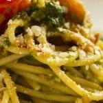 Spaghetti with pesto recipe