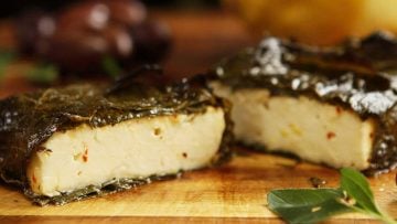 Feta cheese recipe served warm