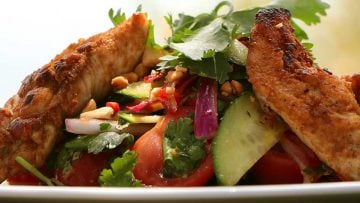 Simple chicken Thai salad