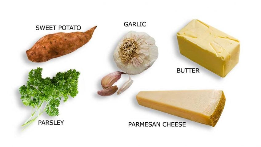 Sweet potato bake ingredients