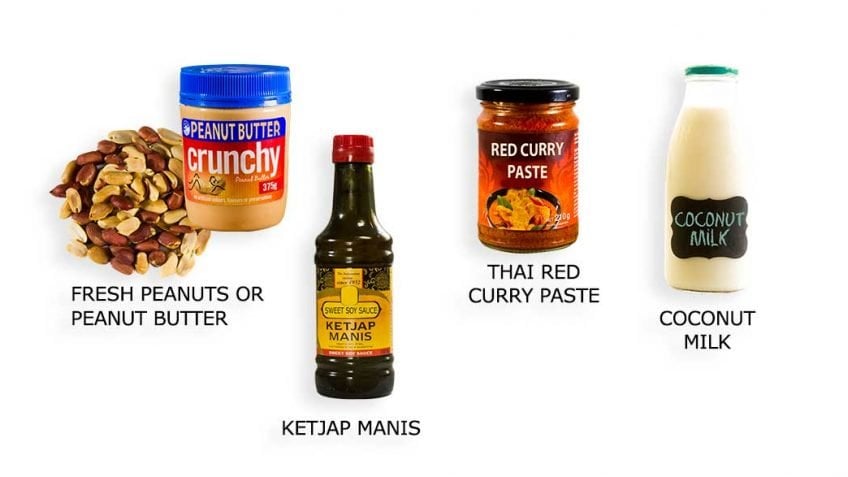 Satay sauce ingredients