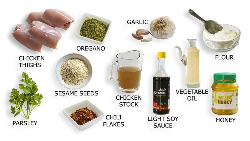 Chicken honey and soy thighs recipe