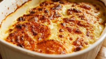 Amazing Gratin Dauphinois - potatoes in cream with cheese