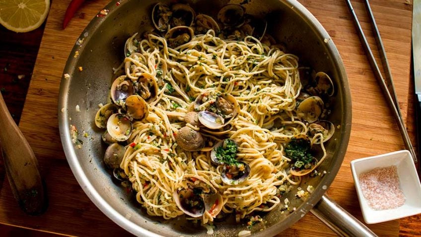 Clam Shell pasta - Vongole Linguini