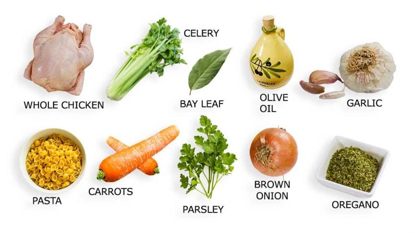 Chicken Noodle Soup Recipe Ingredients