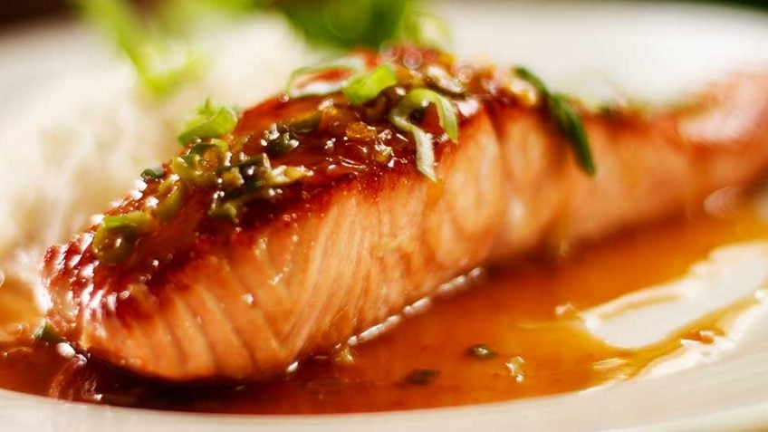 Glazed Pan Seared Salmon with Honey and Soy