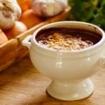 French onion soup vegetarian version