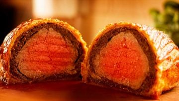 Beef wellington recipe with an Italian twist