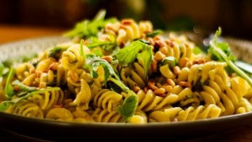 fusilli pesto pasta