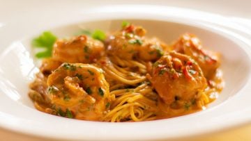 Shrimp pasta