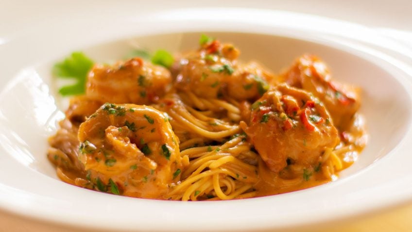 Shrimp pasta