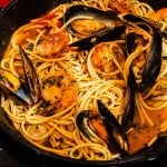 Seafood spaghetti marinara
