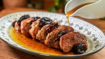 Braised Pork Tenderloin with Prunes