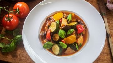 Canazzu Vegetable Stew Healthy Vegan Meal