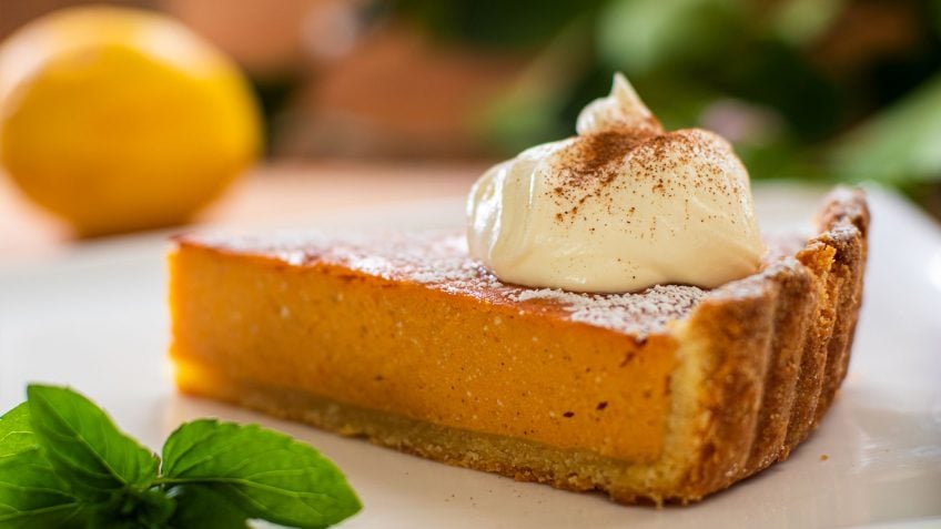Sweet potato ricotta pie