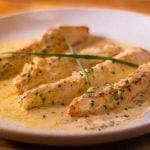 White fish in Creamy Shallot Sauce