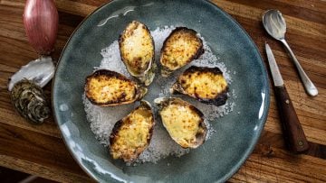 Oysters Gratinées