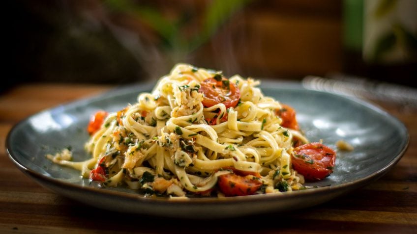 15 Minute Crab Linguine