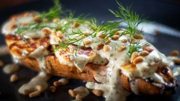 Sweet potato haloumi