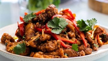 Asian Garlic Fried Chicken with Sichuan Pepper
