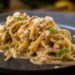 Pesto Pasta with Goat Cheese