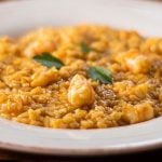Shrimp or prawn risotto