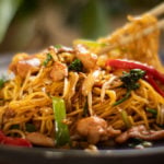 Chicken Chow Mein with fried noodles