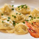 Shrimp Ravioli in Cream Sauce