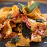 Pappardelle with sage and prosciutto