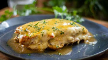 Stuffed Chicken Breast with Mushroom and Ham