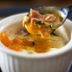 Creamy Cheesy Eggs in Cocotte