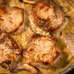 Pork Cutlets in Mushroom and Garlic Sauce