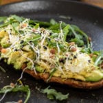 Smashed Avocado with Goat Cheese