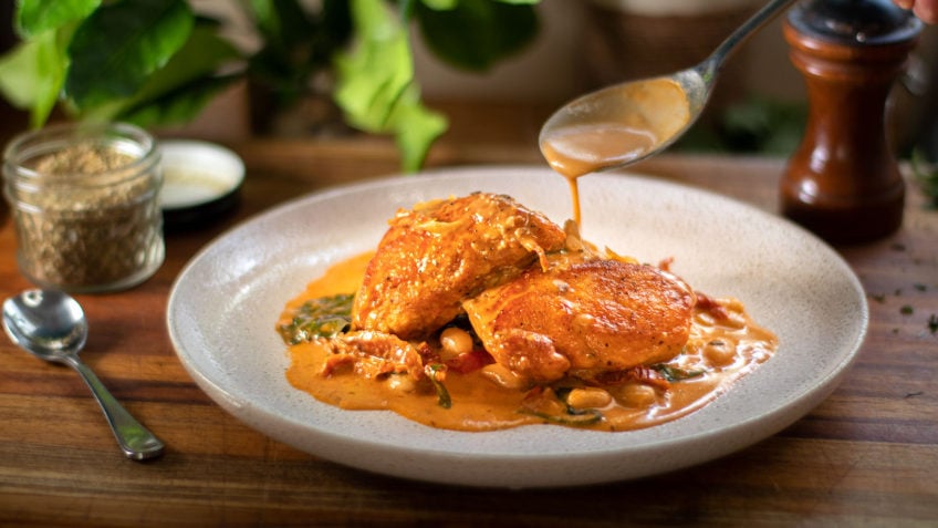 Creamy Tuscan chicken