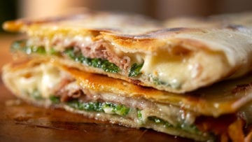 Italian flat bread or Piadina