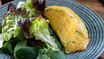 French Style Cheese and Chive Omelette
