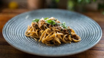 Fried Eggplant Pasta