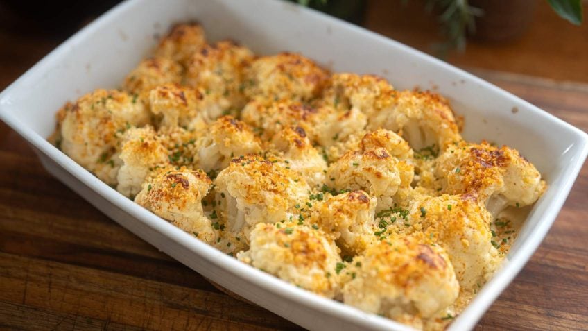 Crispy Panko Cauliflower Gratin