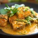Thai coconut red curry Salmon