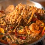 Shrimp and Salami Pasta