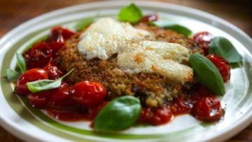 Portabella Mushroom Parmigiana