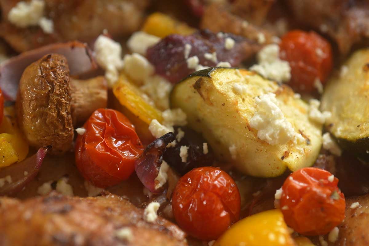 Mediterranean roasted vegetabnles