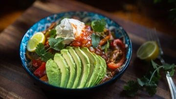 Sheet Pan Chicken Fajita Bowls