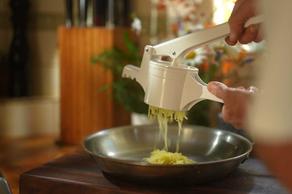Ricer is the secret to smooth potato mash
