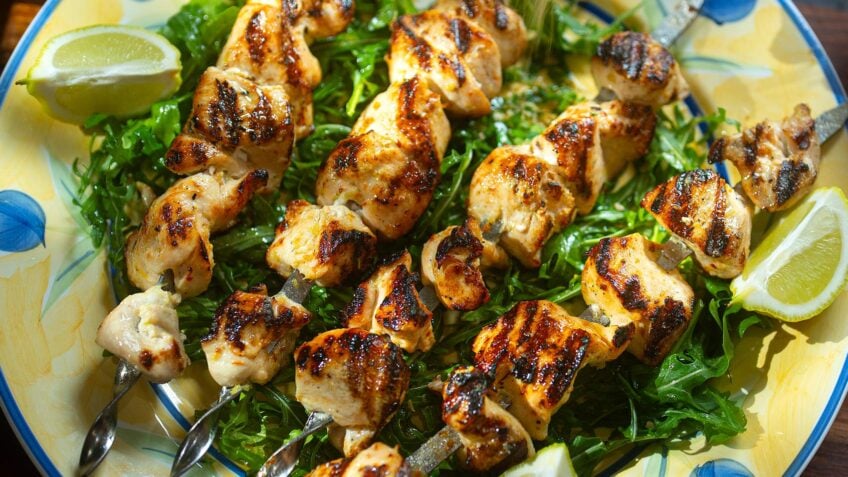Lemon Garlic Chicken Spiedini